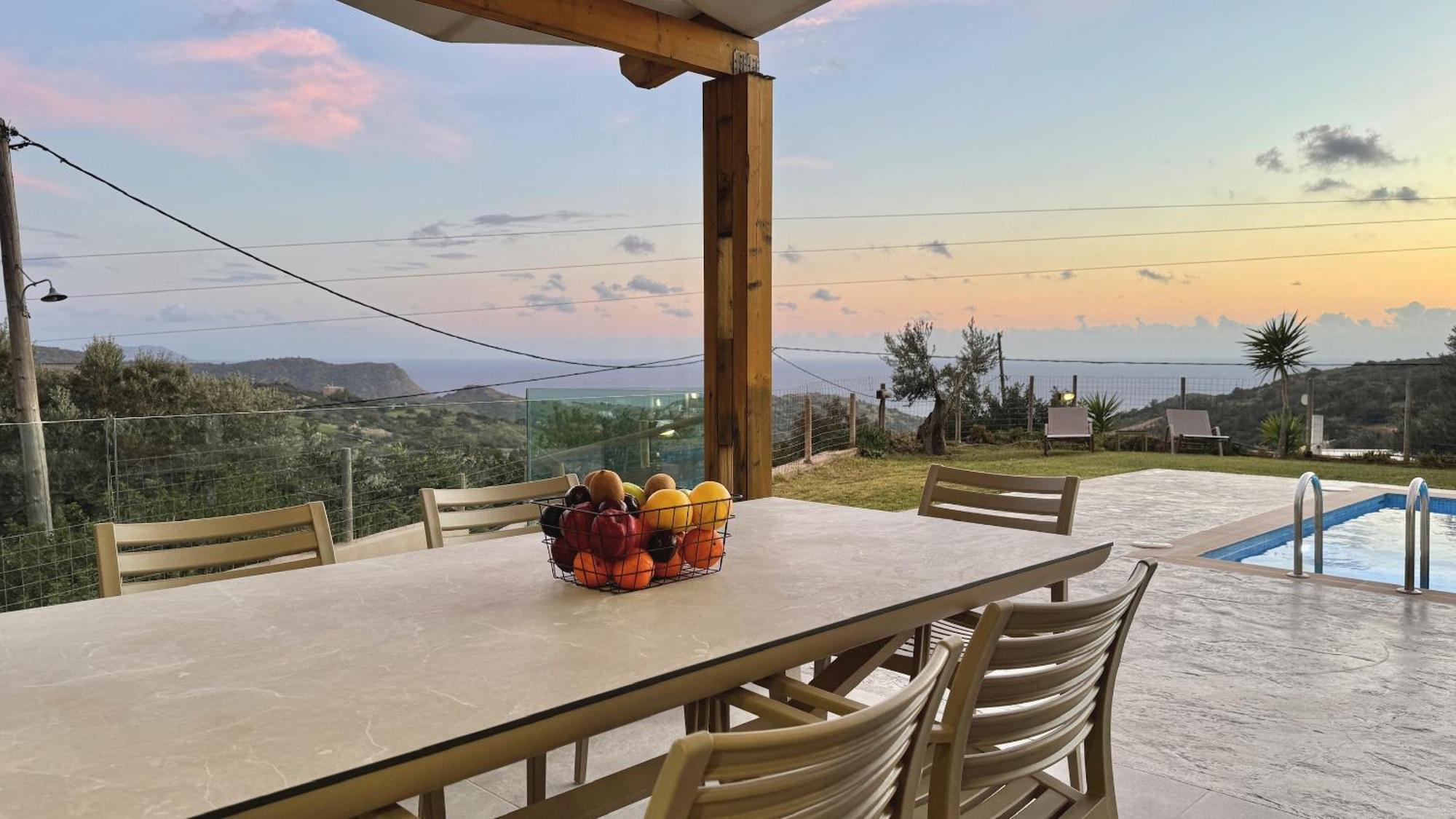 Villa Michael Triopetra Private Villa, Private Swimming Pool, Garden, Panoramic Sunset Exterior photo