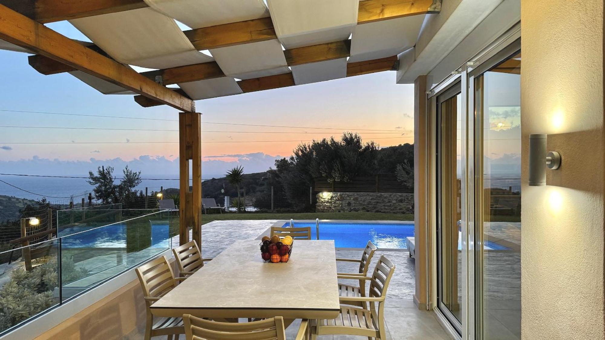 Villa Michael Triopetra Private Villa, Private Swimming Pool, Garden, Panoramic Sunset Exterior photo